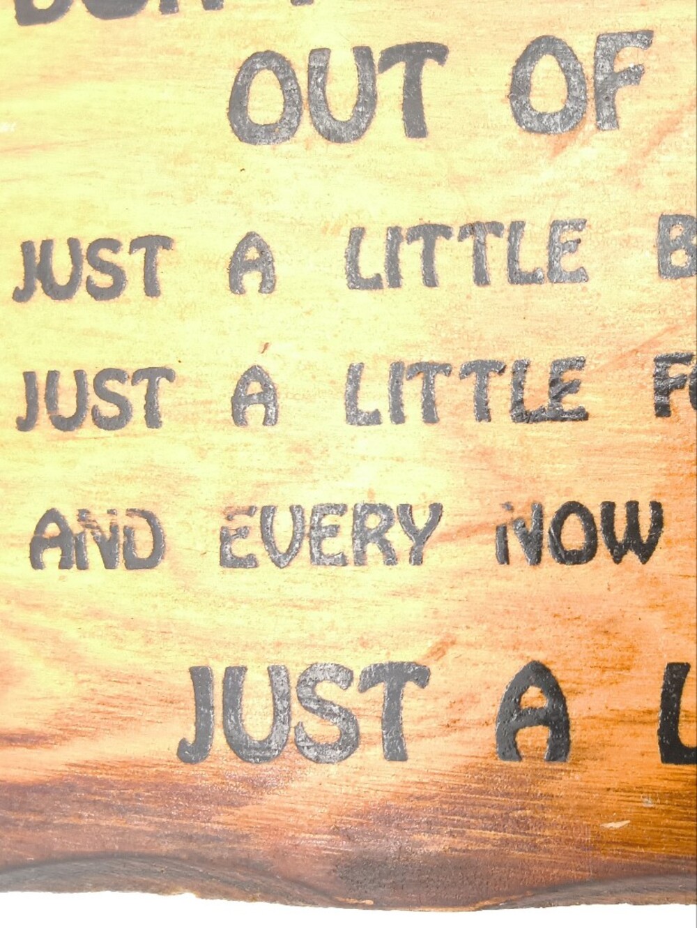 Vintage Novelty Wood Sign - "I Don't Ask For Much" Humorous Bar Decor - Picture 6 of 9